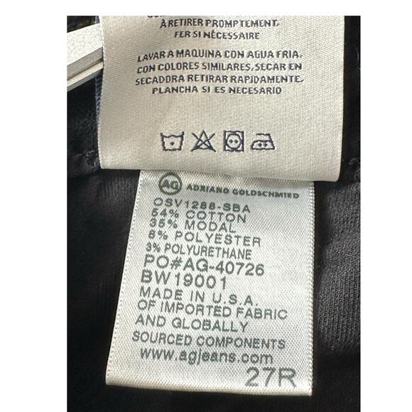 Adriano Goldschmied Jeans Womens 27 The Legging‎ Super Skinny Black Grunge - Picture 8 of 8